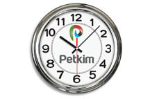 418 Krom Metal Duvar Saati