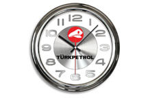 418-L Krom Metal Duvar Saati