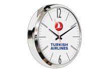 518 Krom Metal Duvar Saati